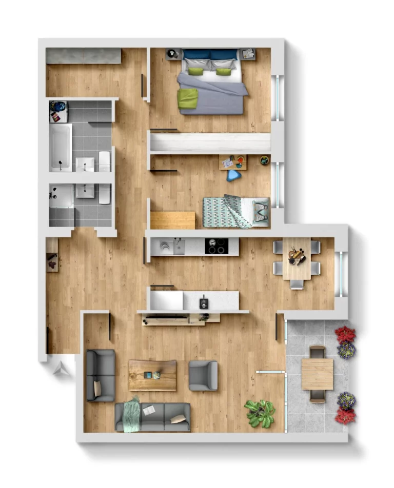 3,5-Zimmerwohnung als Kapitalanlage in der Ankerstrasse 15, 53757 St. Augustin